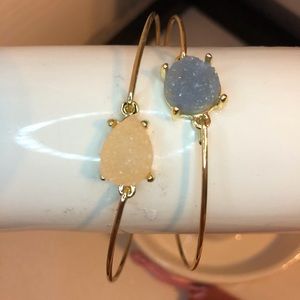 Kevia Style | Druzy Bangle Duet